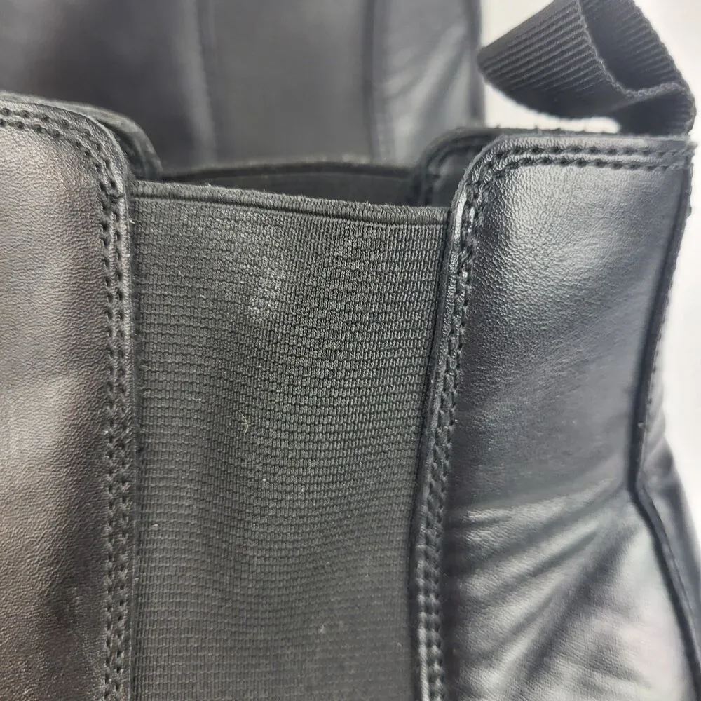 Abound Reese Black Faux Leather Chelsea Boots Size 11.5M